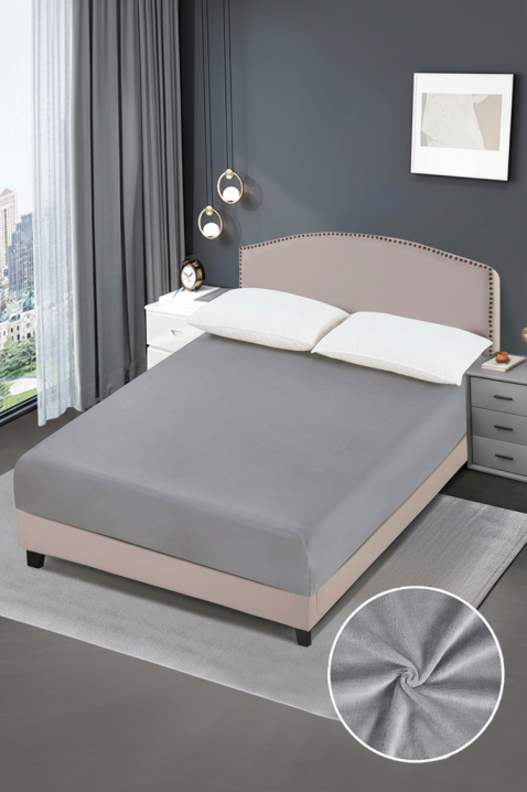 Σεντόνι με λάστιχο SANFELMA GREY 200х220 cm, Χρώμα: γκρι, IVET.EU - Εκπτώσεις έως -80%