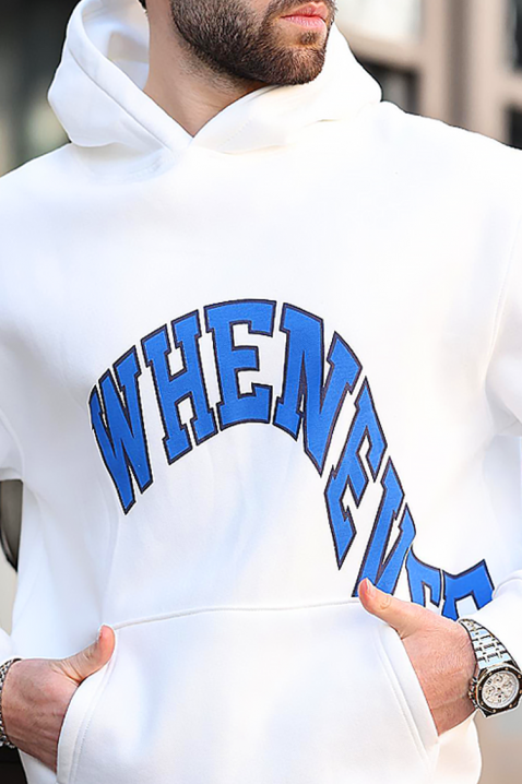 Ανδρικό φούτερ KRILZO WHITE, Χρώμα: άσπρο, IVET.EU - Εκπτώσεις έως -80%