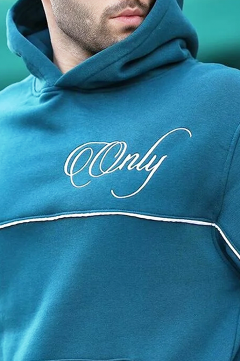 Ανδρικό φούτερ BROGOTO PETROL, Χρώμα: πετρόλ, IVET.EU - Εκπτώσεις έως -80%