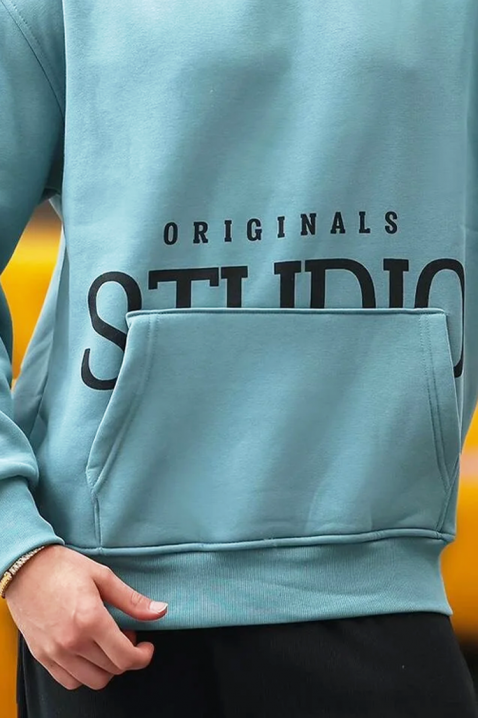 Ανδρικό φούτερ MAREFO SKY, Χρώμα: Γαλάζιο, IVET.EU - Εκπτώσεις έως -80%