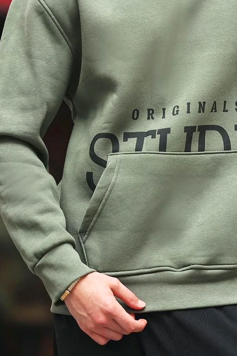 Ανδρικό φούτερ MAREFO KHAKI, Χρώμα: χακί, IVET.EU - Εκπτώσεις έως -80%