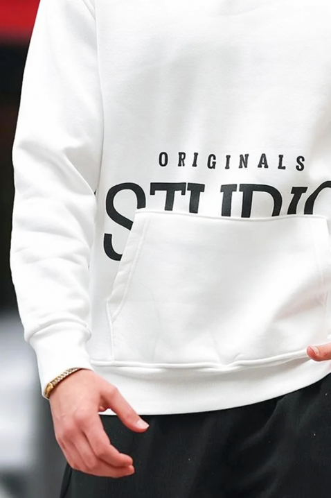 Ανδρικό φούτερ MAREFO WHITE, Χρώμα: άσπρο, IVET.EU - Εκπτώσεις έως -80%