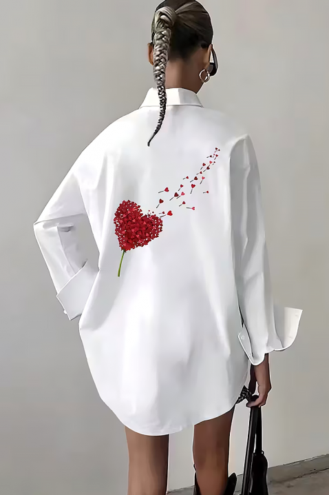 Γυναικείο πουκάμισο RONSELA, Χρώμα: άσπρο, IVET.EU - Εκπτώσεις έως -80%