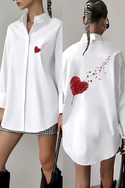 Γυναικείο πουκάμισο RONSELA, Χρώμα: άσπρο, IVET.EU - Εκπτώσεις έως -80%