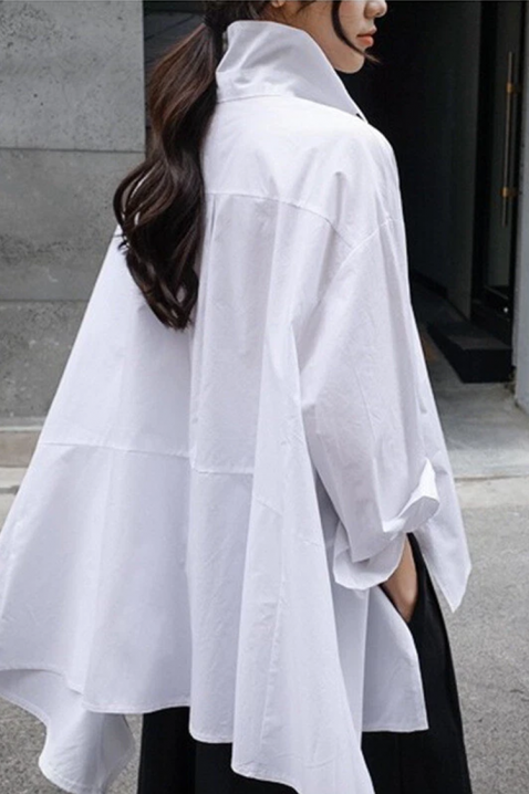 Γυναικείο πουκάμισο ASIMELDA, Χρώμα: άσπρο, IVET.EU - Εκπτώσεις έως -80%