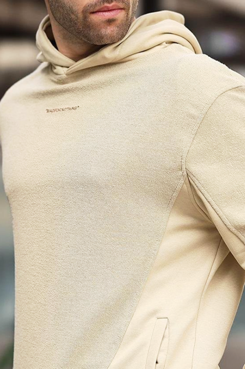 Ανδρικό φούτερ BARHEN BEIGE, Χρώμα: μπεζ, IVET.EU - Εκπτώσεις έως -80%