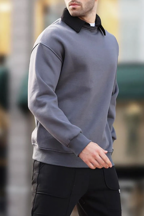 Ανδρικό φούτερ KERJEN GRAFIT, Χρώμα: γραφίτης, IVET.EU - Εκπτώσεις έως -80%