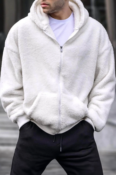 Ανδρικό φούτερ MIGELO WHITE, Χρώμα: άσπρο, IVET.EU - Εκπτώσεις έως -80%