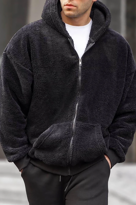 Ανδρικό φούτερ MIGELO BLACK, Χρώμα: μαύρο, IVET.EU - Εκπτώσεις έως -80%