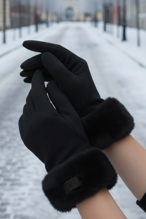 Γυναικεία γάντια ELIORJA BLACK, Χρώμα: μαύρο, IVET.EU - Εκπτώσεις έως -80%