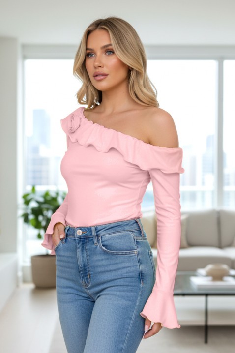 Γυναικεία μπλούζα REMILONGA PINK, Χρώμα: ροζ, IVET.EU - Εκπτώσεις έως -80%