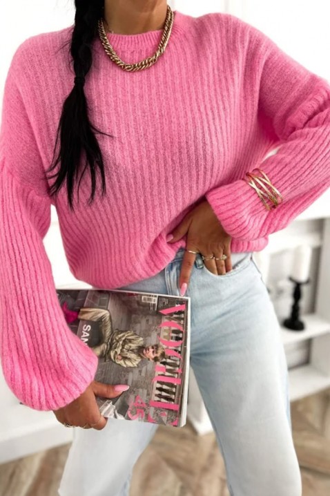 Πουλόβερ TREFIOLA PINK, Χρώμα: ροζ, IVET.EU - Εκπτώσεις έως -80%