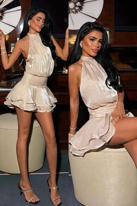 Φόρεμα NEBRALDA BEIGE, Χρώμα: μπεζ, IVET.EU - Εκπτώσεις έως -80%