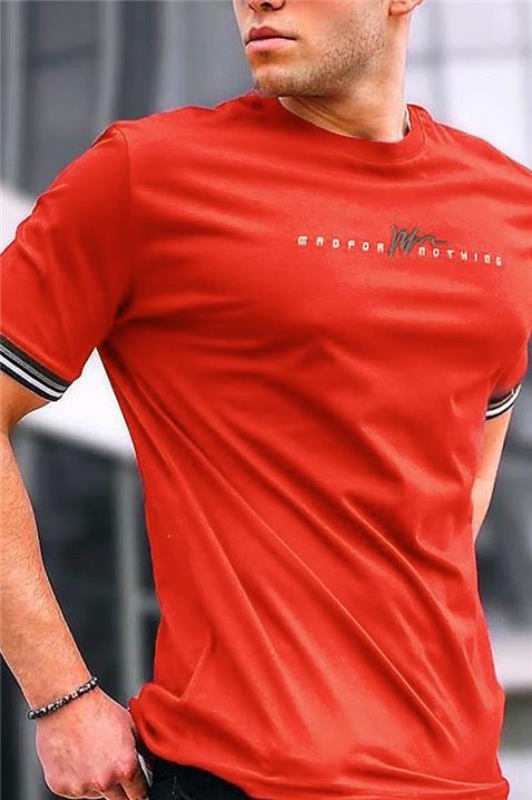 Ανδρικό κοντομάνικο μπλουζάκι MRONSON ORANGE, Χρώμα: πορτοκαλί, IVET.EU - Εκπτώσεις έως -80%