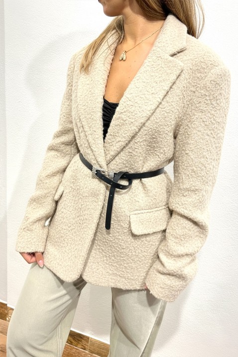 Σακάκι BROVELZA ECRU, Χρώμα: εκρού, IVET.EU - Εκπτώσεις έως -80%