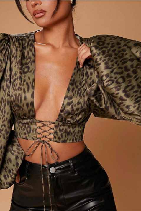 Γυναικεία μπλούζα AVELGOTA, Χρώμα: λεοπάρ, IVET.EU - Εκπτώσεις έως -80%