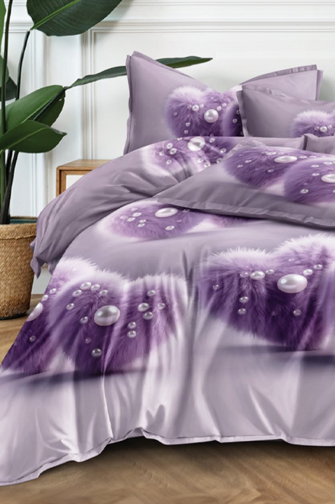 Σετ κρεβατοκάμαρας MELFISY 200x220 cm βαμβακερό - 3 τεμ., Χρώμα: μωβ, IVET.EU - Εκπτώσεις έως -80%