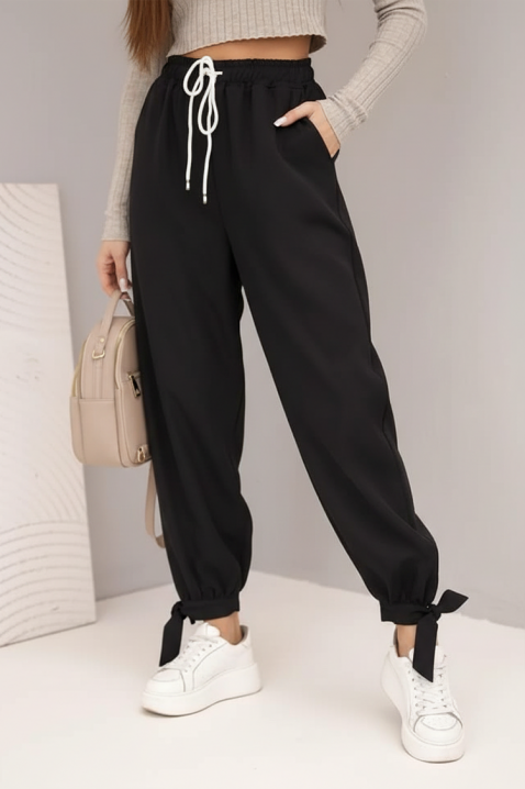 Παντελόνι AZLANTA BLACK, Χρώμα: μαύρο, IVET.EU - Εκπτώσεις έως -80%