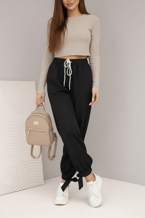 Παντελόνι AZLANTA BLACK, Χρώμα: μαύρο, IVET.EU - Εκπτώσεις έως -80%