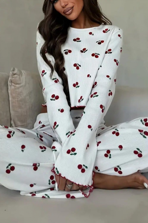 Πιτζάμα CHERZILDA, Χρώμα: άσπρο, IVET.EU - Εκπτώσεις έως -80%