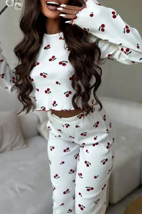 Πιτζάμα CHERZILDA, Χρώμα: άσπρο, IVET.EU - Εκπτώσεις έως -80%