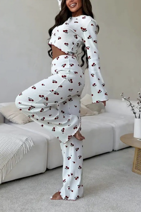 Πιτζάμα CHERZILDA, Χρώμα: άσπρο, IVET.EU - Εκπτώσεις έως -80%