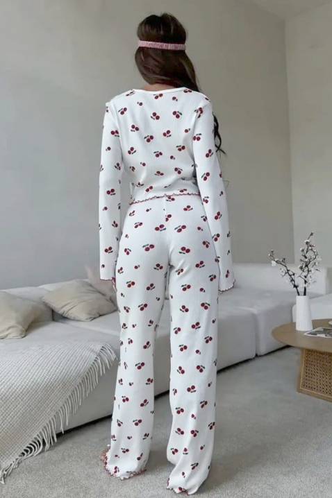 Πιτζάμα CHERZILDA, Χρώμα: άσπρο, IVET.EU - Εκπτώσεις έως -80%