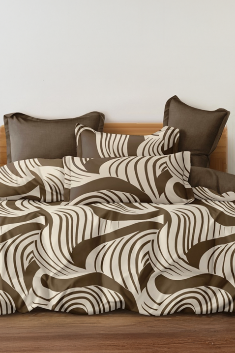 Σετ κρεβατοκάμαρας MAXELGY 200x220 cm βαμβακερό - 4 τεμ., Χρώμα: καφέ, IVET.EU - Εκπτώσεις έως -80%