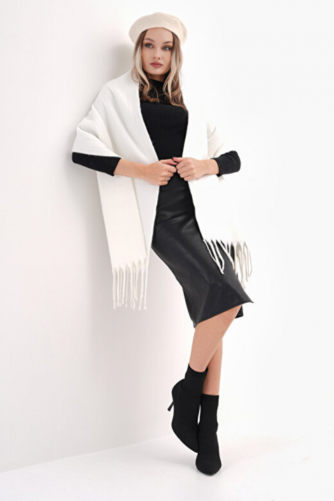 Κασκόλ SHARMALDA WHITE, Χρώμα: άσπρο, IVET.EU - Εκπτώσεις έως -80%