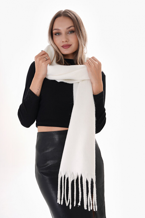 Κασκόλ SHARMALDA WHITE, Χρώμα: άσπρο, IVET.EU - Εκπτώσεις έως -80%