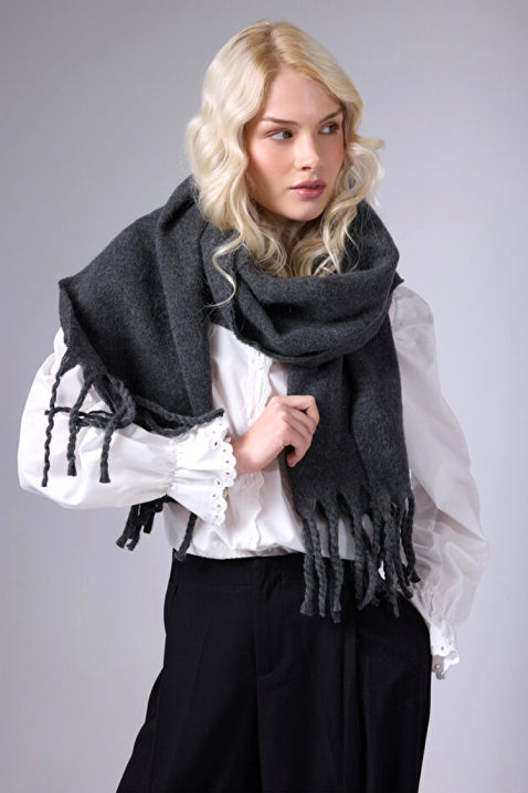 Κασκόλ KAPRINZA GREY, Χρώμα: γκρι, IVET.EU - Εκπτώσεις έως -80%