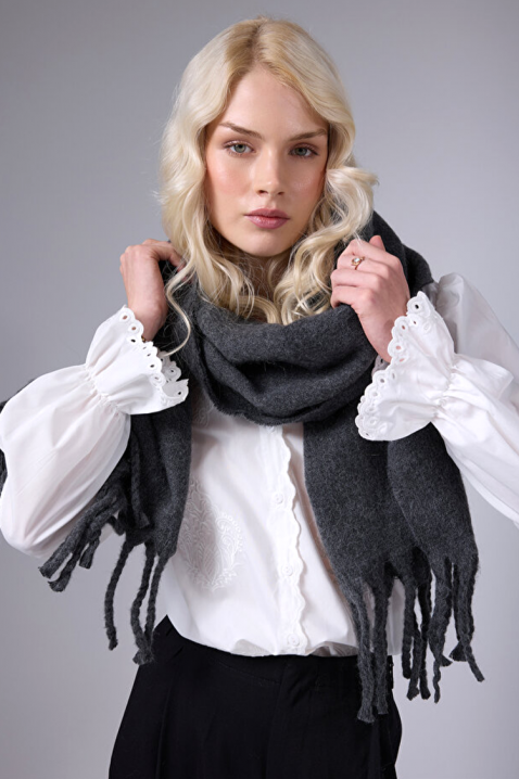 Κασκόλ KAPRINZA GREY, Χρώμα: γκρι, IVET.EU - Εκπτώσεις έως -80%