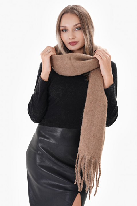 Κασκόλ SHARMALDA BEIGE, Χρώμα: μπεζ, IVET.EU - Εκπτώσεις έως -80%