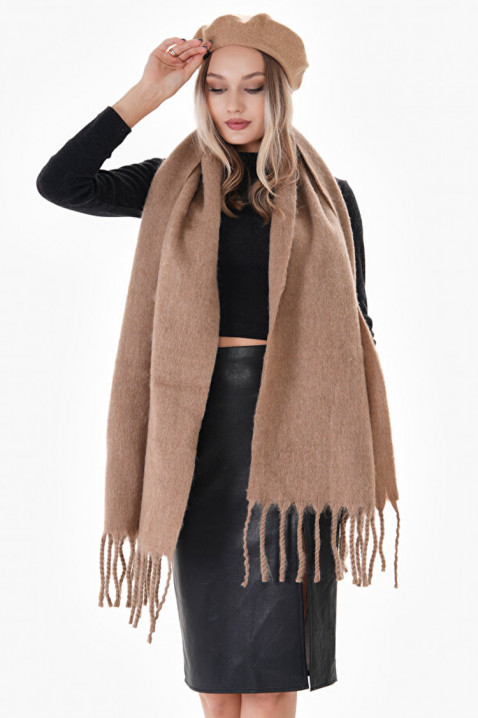 Κασκόλ SHARMALDA BEIGE, Χρώμα: μπεζ, IVET.EU - Εκπτώσεις έως -80%