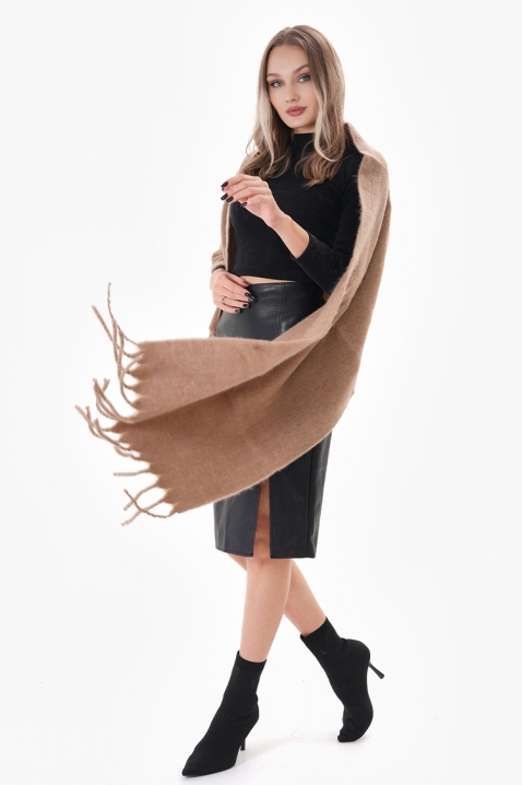 Κασκόλ SHARMALDA BEIGE, Χρώμα: μπεζ, IVET.EU - Εκπτώσεις έως -80%