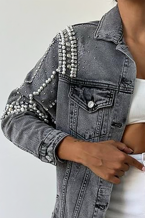 Τζιν μπουφάν TRANVILZA, Χρώμα: γραφίτης, IVET.EU - Εκπτώσεις έως -80%