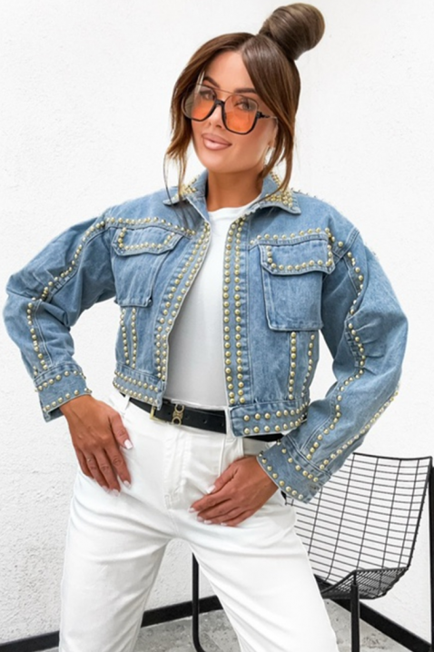 Τζιν μπουφάν CAPLONDDA, Χρώμα: Γαλάζιο, IVET.EU - Εκπτώσεις έως -80%