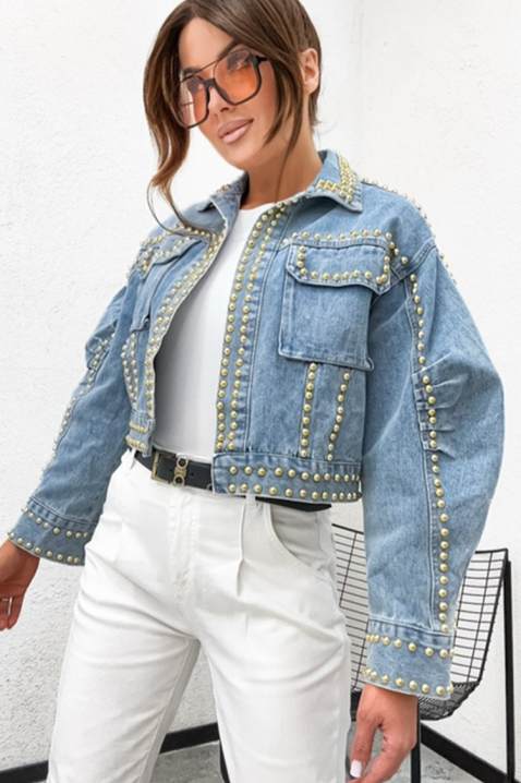 Τζιν μπουφάν CAPLONDDA, Χρώμα: Γαλάζιο, IVET.EU - Εκπτώσεις έως -80%