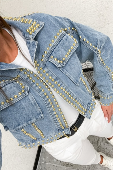 Τζιν μπουφάν CAPLONDDA, Χρώμα: Γαλάζιο, IVET.EU - Εκπτώσεις έως -80%