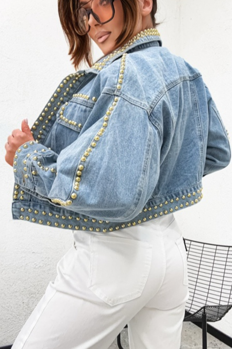 Τζιν μπουφάν CAPLONDDA, Χρώμα: Γαλάζιο, IVET.EU - Εκπτώσεις έως -80%