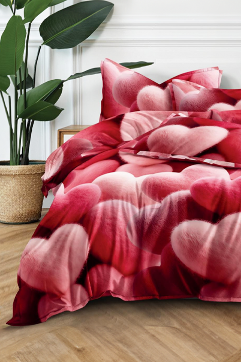 Σετ κρεβατοκάμαρας IRMOLDY 200x220 cm βαμβακερό - 3 τεμ., Χρώμα: κόκκινο, IVET.EU - Εκπτώσεις έως -80%