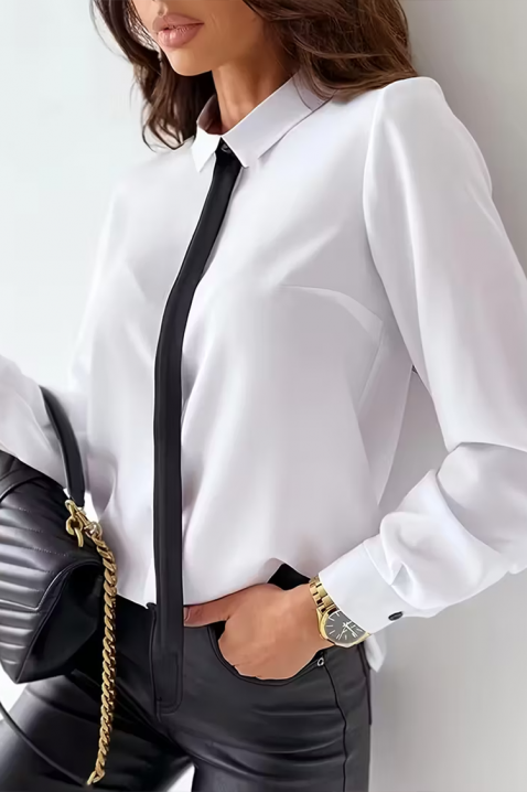 Γυναικείο πουκάμισο VRAZELDA, Χρώμα: άσπρο, IVET.EU - Εκπτώσεις έως -80%