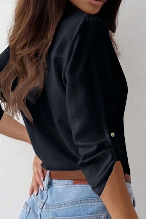 Γυναικείο πουκάμισο OGLINZA, Χρώμα: μαύρο, IVET.EU - Εκπτώσεις έως -80%