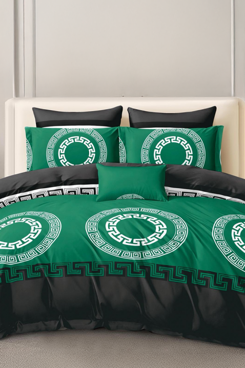 Σετ κρεβατοκάμαρας VERPOLDY GREEN 200x220 cm βαμβακερό - 4 τεμ., Χρώμα: πράσινο, IVET.EU - Εκπτώσεις έως -80%