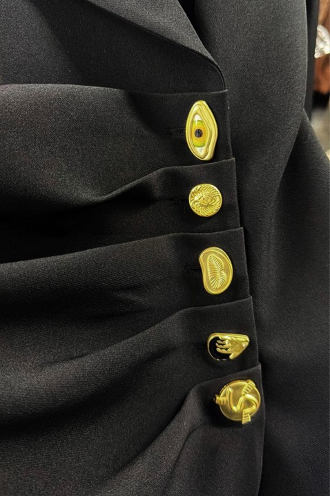 Φόρεμα - μπλέιζερ SENVOLFA, Χρώμα: μαύρο, IVET.EU - Εκπτώσεις έως -80%