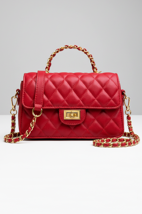 Γυναικεία τσάντα DERTOLVA RED, Χρώμα: κόκκινο, IVET.EU - Εκπτώσεις έως -80%