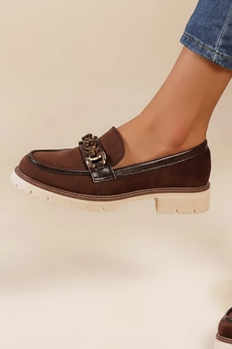 Γυναικεία μοκασίνια TELONJA BROWN, Χρώμα: καφέ, IVET.EU - Εκπτώσεις έως -80%