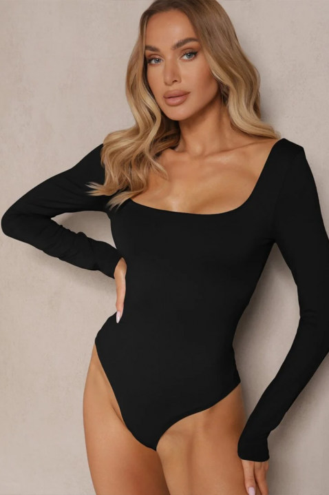 Μπλούζα - κορμάκι AGLINZA BLACK, Χρώμα: μαύρο, IVET.EU - Εκπτώσεις έως -80%