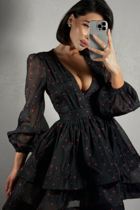 Φόρεμα TRIFOLZA, Χρώμα: μαύρο, IVET.EU - Εκπτώσεις έως -80%