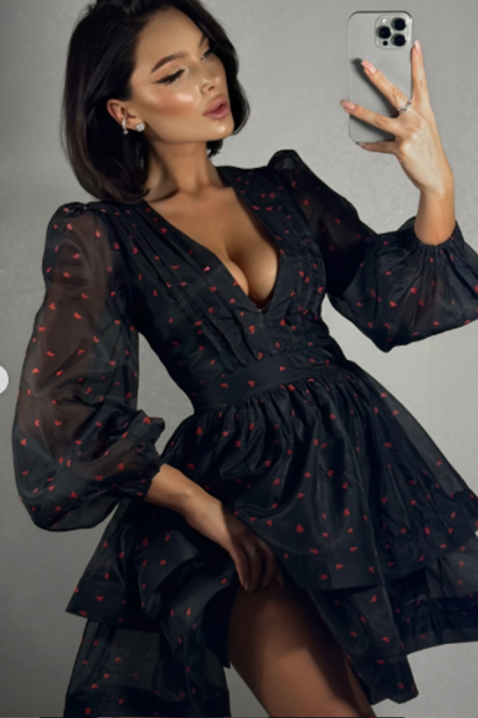 Φόρεμα TRIFOLZA, Χρώμα: μαύρο, IVET.EU - Εκπτώσεις έως -80%